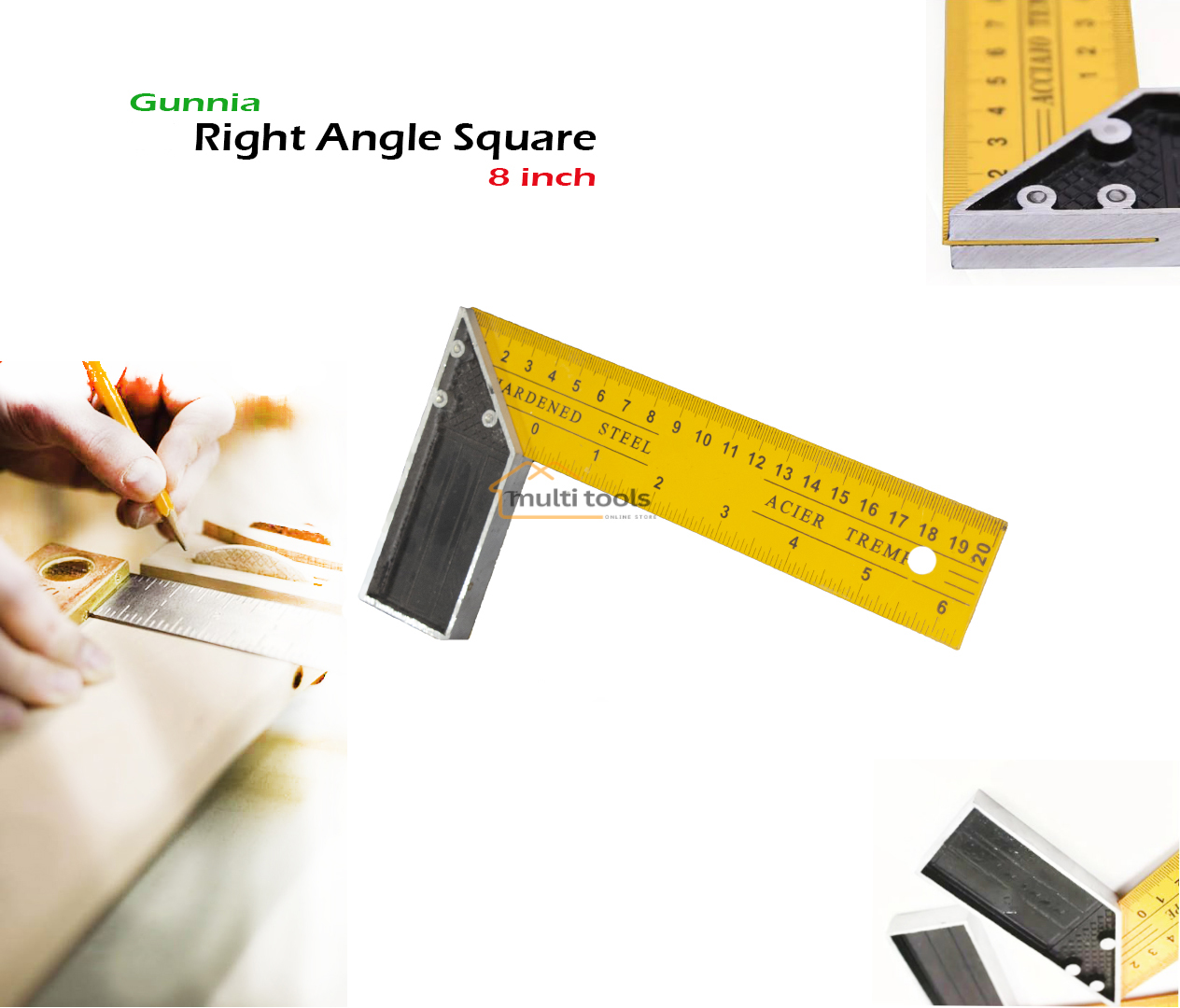 Right Angle Square 8" (Gunnia)